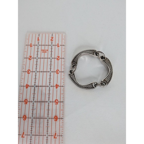 John Hardy 18K Gold Sterling Silver Chrysanthemum Bridle Dot Bracelet *Rare* - Picture 9 of 11